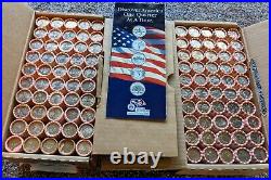 (100 Rolls) 1999-2008 Complete State Quarters UNC roll-set DELAWARE to HAWAII