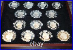 14 Piece Complete Set of Carson City Morgan Silver Dollar Tribute Proof Set