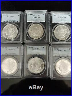 1878-1921 P, D, S, O, CC (plus variations) Complete Morgan Dollar set