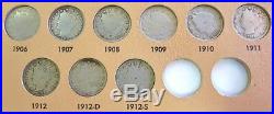 1883 1912 S Complete 33 Coin Us Liberty V Nickels Circulated Set