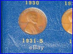 1909-1940 Lincoln Cent Collection Near Complete Set with 1909-s, 1914-d, 1931-s