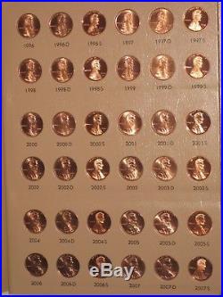 1909-2016 Lincoln Cent Complete -2 High Grade Set in Dansco Album with Proofs