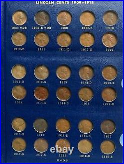 1909 S Vdb Complete To 1973 Lincoln Wheat & Memorial Cents 171 Coin Set