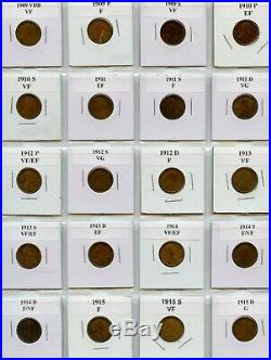1909 to 1944 wheat penny complete set (approx 103 coins) very nice set