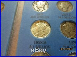 1916 1945 Nearly Complete Mercury Dime Set 76 Silver Coins Missing 1916d