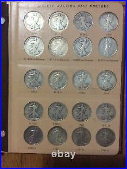 1916-1947 Complete Silver Walking Liberty Half Dollar Set With Some PCGS graded
