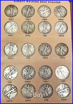 1916-1947 Complete Us Walking Liberty Half Dollar 65 Circ Coins Dansco Album Set