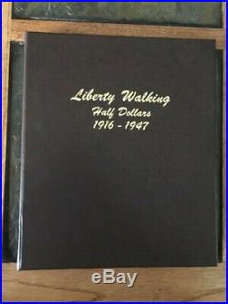 1916-1947 Complete Walking Liberty Half Dollar 65 Coin Set Dansco Album Wow