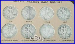 1916-1947 Complete Walking Liberty Half Dollar 65 Coin Set Dansco Album Wow