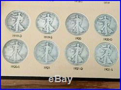 1916-1947 Complete Walking Liberty Half Dollar 65 Coin Set Dansco Album Wow