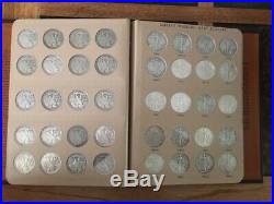 1916-1947 Complete Walking Liberty Half Dollar 65 Coin Set Dansco Album Wow