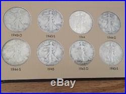 1916-1947 Complete Walking Liberty Half Dollar 65 Coin Set Dansco Album Wow