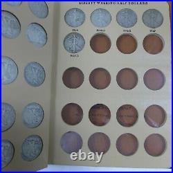 1916-1947 PDS Walking Liberty Half Dollar Complete Set 65 Coins in Dansco Album