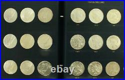 1921-1935 COMPLETE Peace Silver Dollar Set Whitman Album XF-BU Key Date US Coins