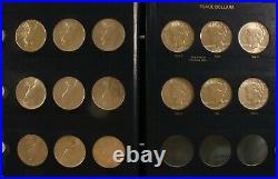 1921-1935 COMPLETE Peace Silver Dollar Set Whitman Album XF-BU Key Date US Coins