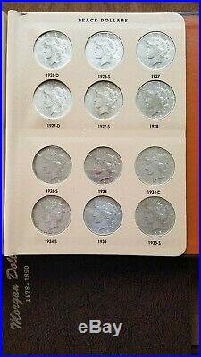 1921-1935 Complete Peace Dollar Set Borderline Uncirculated Condition