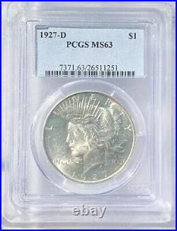 1921-35 Peace Dollar Complete Set PCGS All Dates/Mint marks 24 Coins