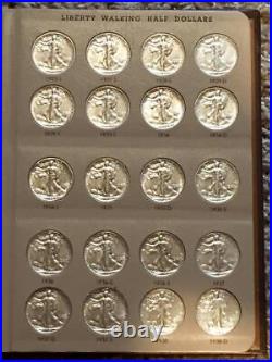 1923-1947 Complete Walking Liberty Half Dollar Set AU / BU Wow