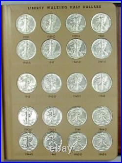 1923-1947 Complete Walking Liberty Half Dollar Set AU / BU Wow