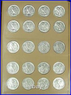 1923-1947 Complete Walking Liberty Half Dollar Set AU / BU Wow