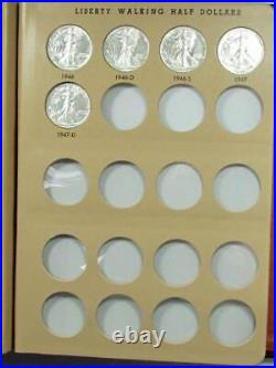 1923-1947 Complete Walking Liberty Half Dollar Set AU / BU Wow