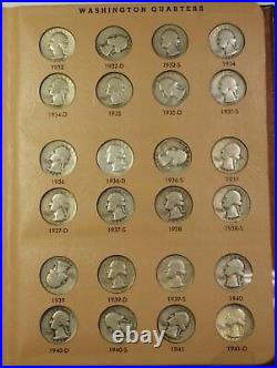 1932-1980 Washington Quarter Coins Complete Set with Proof Only Issues Dansco 8140
