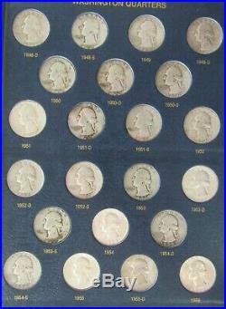 1932 1990 P/D/S Complete Set Of Washington Quarter In Classic Whitman Album