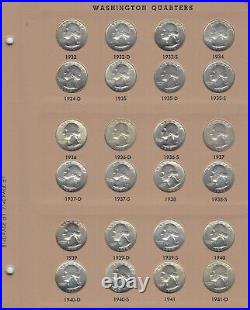 1932-1998 Complete Washington Quarter AU-BU Set wProofs 162 Coins wDansco 8140