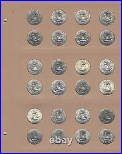 1932-1998 Complete Washington Quarter AU-BU Set wProofs 162 Coins wDansco 8140