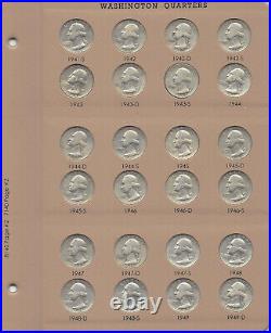 1932-1998 Complete Washington Quarter Cir Silver Set wProofs162 Pcs wDansco 8140