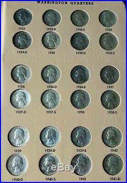 1932-1998 Washington Quarter 186 Coin Set P, D, S, S Complete High Quality Silver