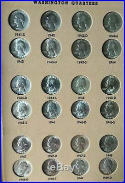 1932-1998 Washington Quarter 186 Coin Set P, D, S, S Complete High Quality Silver