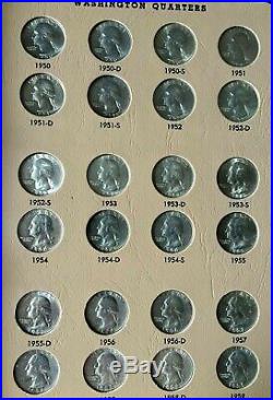 1932-1998 Washington Quarter 186 Coin Set P, D, S, S Complete High Quality Silver