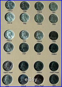 1932-1998 Washington Quarter 186 Coin Set P, D, S, S Complete High Quality Silver