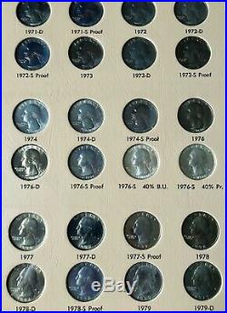 1932-1998 Washington Quarter 186 Coin Set P, D, S, S Complete High Quality Silver