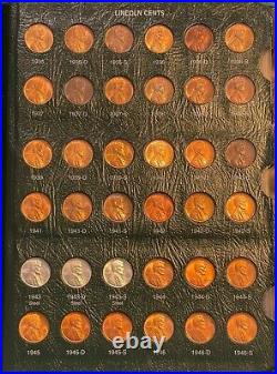 1934-2007-S Lincoln cent set (#14703) 1934 to 1958 complete all nice BU or Brown
