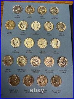 1938 -1961 Complete 65 coin Choice to Gem Uncirculated Jefferson Nickel Set