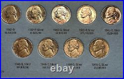 1938 -1961 Complete 65 coin Choice to Gem Uncirculated Jefferson Nickel Set