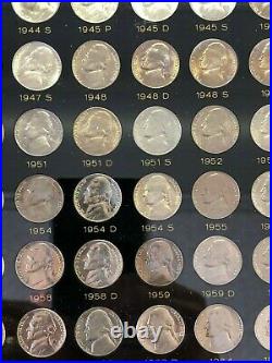 1938-1964 Bu Jefferson Nickel 71 Coin Complete Bu Nickel Set