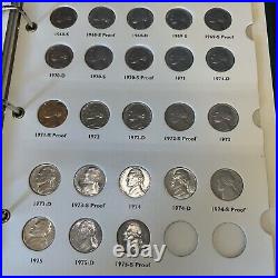 1938-1975 Jefferson Nickels complete set-P, D, S (proofs 1968-on) All Uncirc. B22