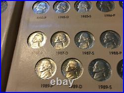 1938-1996 PDS Complete Jefferson Nickel Set in Used Danco Album Ave Circ & Ch BU