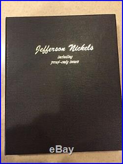1938-2016 BU/PROOF Complete Jefferson Nickel Set In Dansco Album
