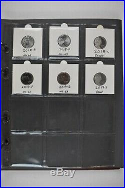 1938-2019 PDS Jefferson Nickels Complete Set. With all Proofs 1950-2019