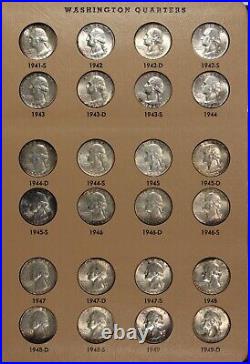 1941-1964 Complete Silver Washington Quarter Set Choice/Gem BU, +Clad 1965-88