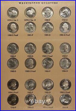 1941-1964 Complete Silver Washington Quarter Set Choice/Gem BU, +Clad 1965-88