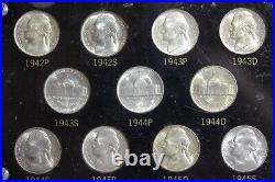 1942 1945 Complete Set SILVER War Nickels Uncirculated! #I2706