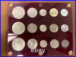 1943 P/D/S- US Mint Set- Raw- Complete- 15 Total- Hard Plastic Holder- Set #3