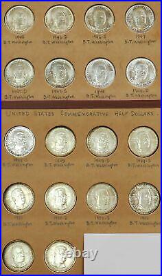 1946-1951 Complete 18 Coin Set Btw Washington Original From Wayte Raymond Album