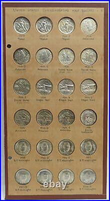 1946-1951 Complete 18 Coin Set Btw Washington Original From Wayte Raymond Album