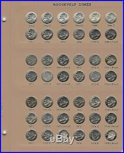 1946-1964-2019 Complete Roosevelt Dime 209 Pc Set Proofs BU with New Dansco 8125
